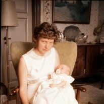 Barnedåb hos Bodil og Børge 23-6-1968 - Agfa IF 604-film - 1_Restored