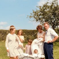 Barnedåb hos Bodil og Børge 23-6-1968 - Agfa IF 604-film - 3_Restored